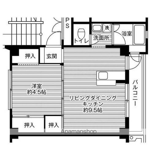 【ビレッジハウス野芥１号棟の間取り】