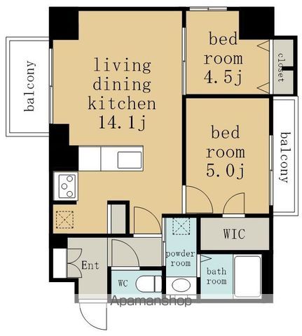 SーRESIDENCE高岳BRESAの間取り写真