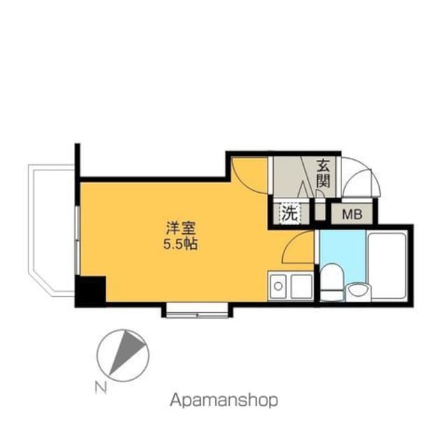 ダイアパレス石神井公園第２[1R/18.58m2]の間取図