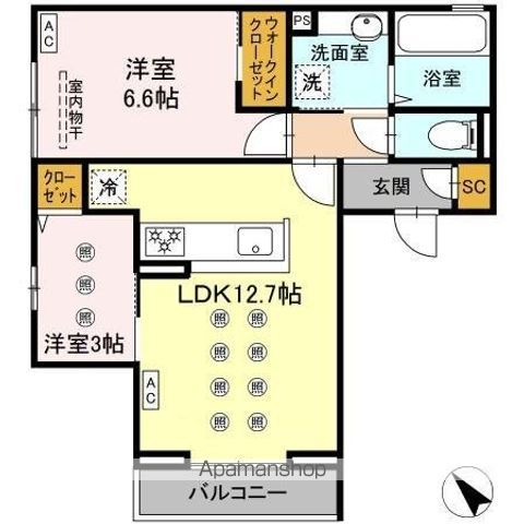 シャリテの間取り写真