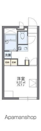 レオパレスバーゼル[1K/20.28m2]の間取図