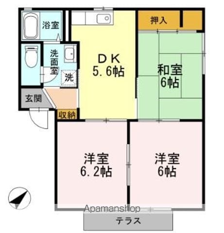 レーベンパレス A棟の間取り写真