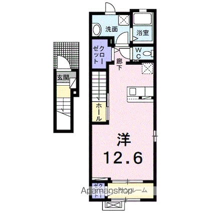 愛媛県松山市南江戸１丁目[1R/40.74m2]の間取図