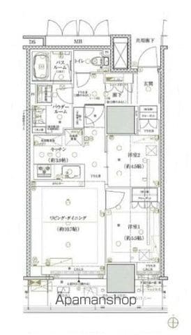 プレミストタワー靭本町の間取り写真