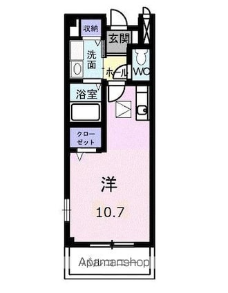 エスポワール土居　Ａ[1R/29.42m2]の間取図