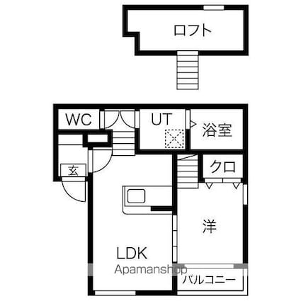 アークラヴィータ[1LDK/30.09m2]の間取図