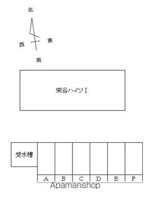 栄谷ハイツⅠ[1K/19.8m2]の配置図