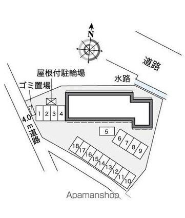 レオパレスＯＨＡＮＡ[1K/28.02m2]の配置図