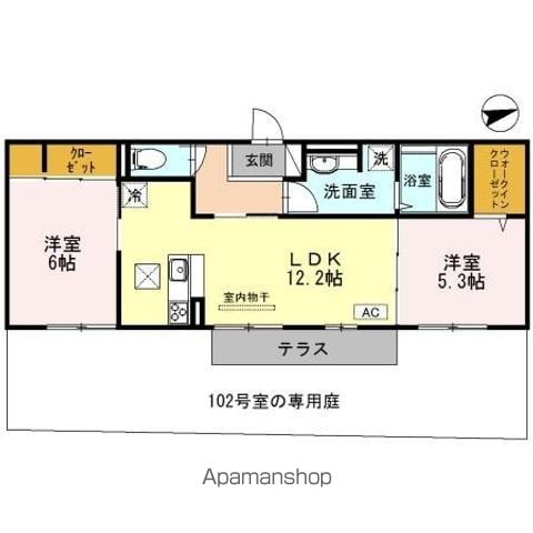 LA VITA帝塚山の間取り写真