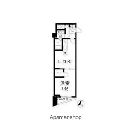 ＨＡＦＡＡＤＡＩ世田谷赤堤[1LDK/40.02m2]の間取図