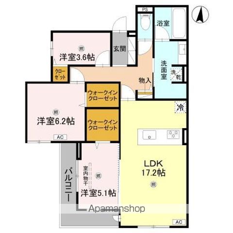 GREENPALACE樋之池の間取り写真