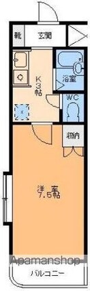 コーポＮＫ[1K/23.51m2]の間取図