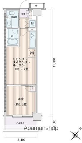 エスティメゾン豊洲レジデンスＥの間取り