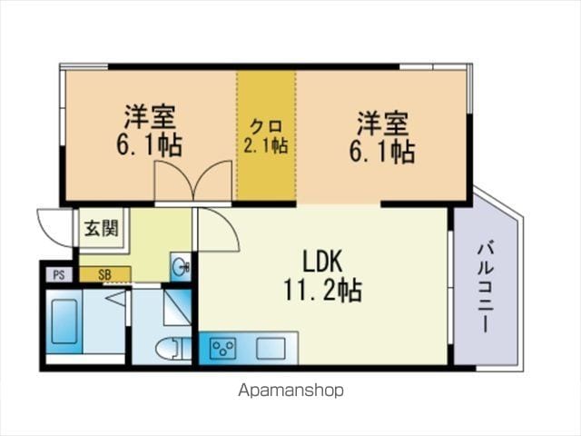 エバシオン平尾の間取り写真