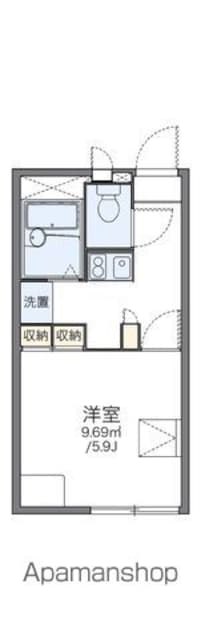 レオパレスＦｉｆｔｙｔｈｒｅｅ[1K/20.28m2]の間取図