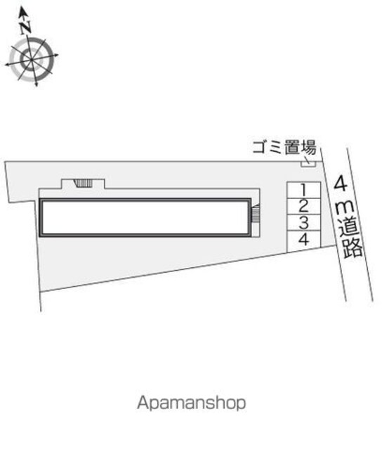 レオパレスｍａｉｓｏｎ　ｈｕｉｔ・ｃｉｎｇ[1K/19.87m2]の配置図