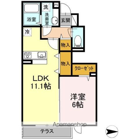 練馬区高松のアパートの間取り