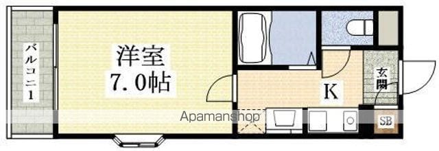 シャトレ豊津の間取り写真