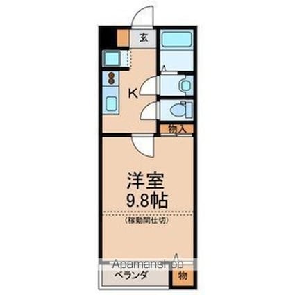 ｃａｓａ　Ｇｉｕｌｉｅｔｔａ[1K/30.06m2]の間取図