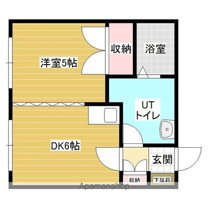 グリーンヴィラ緑が丘[1DK/33.17m2]の間取図