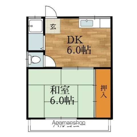 椿ハイツの間取り写真