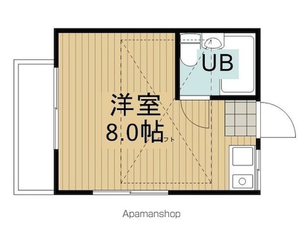 ノムラスカイハイム[1R/17m2]の間取図