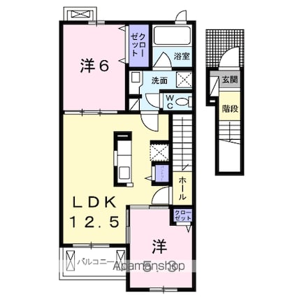 アンヨ[2LDK/57.32m2]の間取図