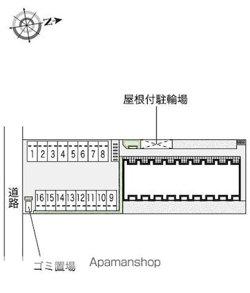 レオネクストあさか野[1K/31.62m2]の配置図
