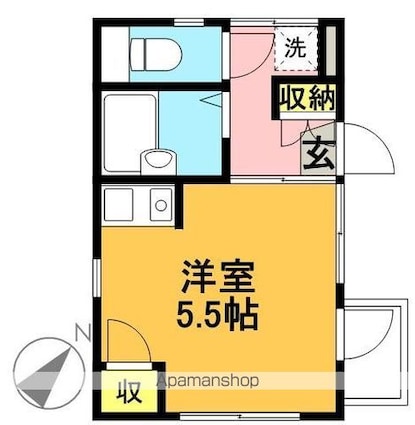 東京都杉並区永福４丁目[1R/17.07m2]の間取図