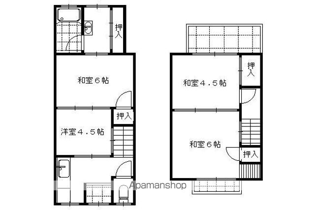 大宮一ノ井町15ー5貸家の間取り写真