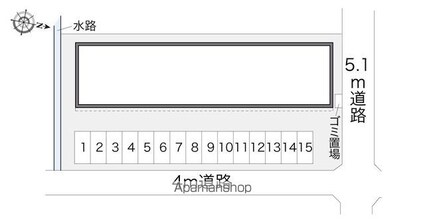 レオパレス悠[2DK/49.68m2]の配置図
