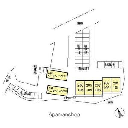 アドヴァンスＫ[2LDK/69.94m2]の配置図