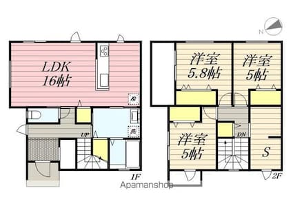 和歌山県和歌山市東高松２丁目[3LDK/93.56m2]の間取図