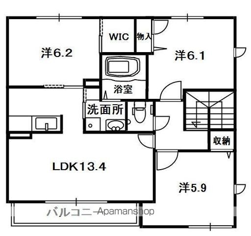 シャーメゾン城山台N棟の間取り写真
