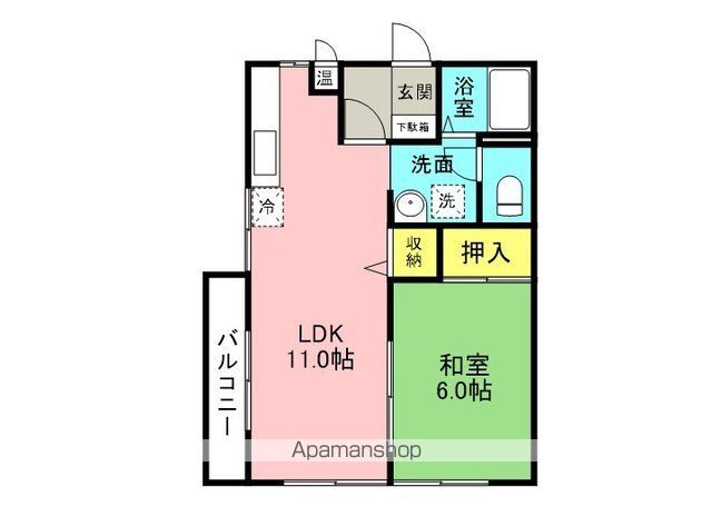 ビーライン来住の間取り写真