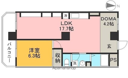 上雅ビル[1LDK/56.56m2]の間取図