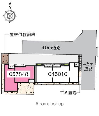 クレイノワイズ南馬込Ⅱアネックス[1K/28.74m2]の配置図