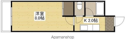 グレース東雲[1K/21.91m2]の間取図