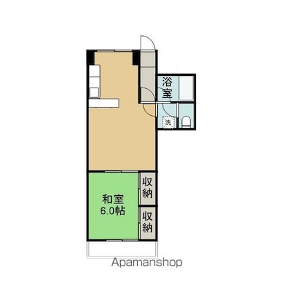 三和マンション[1LDK/38.07m2]の間取図