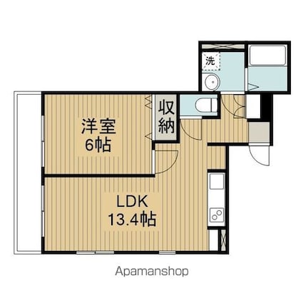 東京都杉並区高円寺南２丁目[1LDK/40.4m2]の間取図