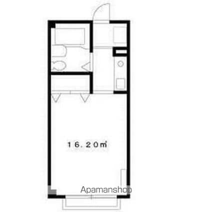 エステート五本木[1K/16.2m2]の間取図