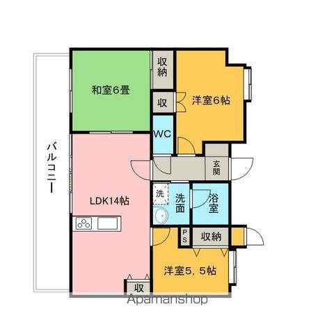 ラフォーレ諏訪野セントレの間取り