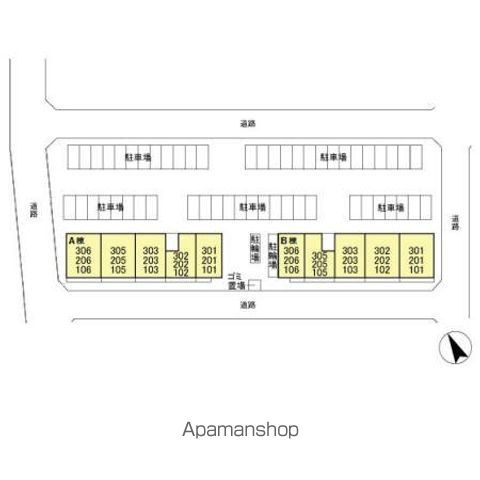 ラ・ペジブル　Ａ 203 ｜ 茨城県つくば市谷田部2416-46(陣場E51街区1)（賃貸アパート2LDK・2階・58.45㎡） その17