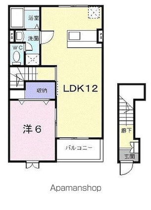 香川県高松市寺井町[1LDK/52.64m2]の間取図