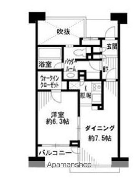 プラネ三軒茶屋[1LDK/41.1m2]の間取図