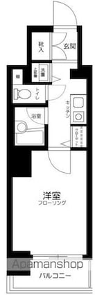 菱和パレス早稲田参番館[1K/20.78m2]の間取図