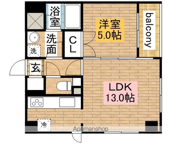 ワイズアーク堺東の間取り写真