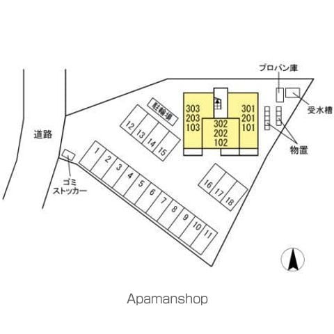 ＬＦハイムⅡ 302 ｜ 山梨県中巨摩郡昭和町西条新田690-1（賃貸アパート1LDK・3階・40.04㎡） その18