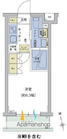 アジールコート品川中延の間取り写真