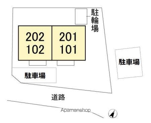 グランドソレーユ 201 ｜ 千葉県千葉市若葉区高品町292-13（賃貸アパート1LDK・2階・30.30㎡） その17